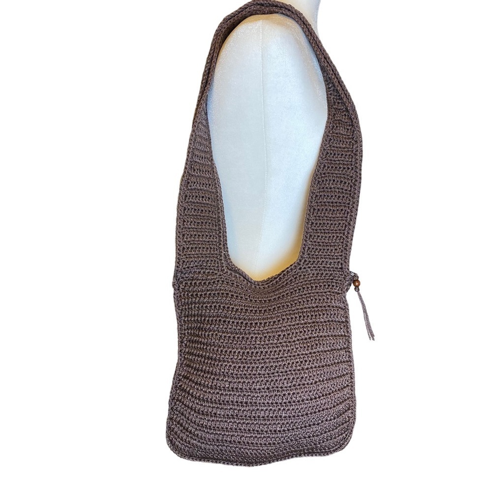 1990’s Vintage Giannini Woven Boho Purse Brown‎